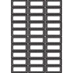 Ashley Productions&reg; Die-Cut Magnetic Foam Chalk Loop Labels/Nameplates, 30 Pieces