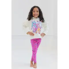 My Little Pony Zipp Storm Sunny Starscout Izzy Moonbow Girls Pullover Fleece Hoodie and Leggings Outfit Set Little Kid to Big Kid