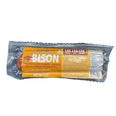 Nebraska Bison 7-8 oz BBQ Peppercheese Bison Summer Sausage - Pack of 3