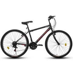Gulches Outdoor Mountain Bike 24 Inch Carbon Steel Frame, 21-Speed, Dual V-Brake, Safety Certified, for Adults & Teens