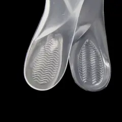 Unique Bargains Self Adhesive 3/4 Foot Care Arch Support Silicone Massage Insoles Cushions Pads