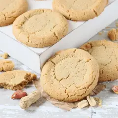 Cookies Gift Basket, Retirement Food Gift Basket, Fresh Baked Peanut Butter Cookies for Women, Teacher, Office Employee, and by Dulcet Gift Baskets