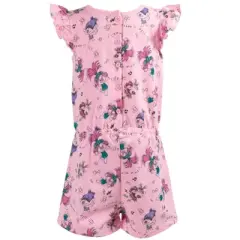 DreamWorks Trolls Poppy Girls French Terry Sleeveless Romper Toddler to Big Kid 