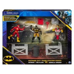 Batman DC Gotham City Train Station Havoc: Batman and The Flash vs Gorilla Grodd Battle Pack (Target Exclusive)