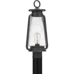 Quoizel Lighting Sutton 1 - Light Post Light in  Speckled Black