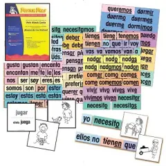 Poster Pals Verb Attack Card Set, Spanish