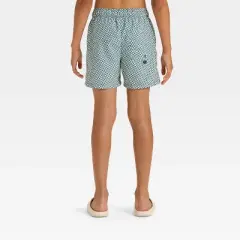 Boys' Two Toned Checkered Trunks - art class&trade; Blue