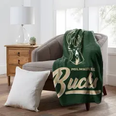 NBA Milwaukee Bucks 50 x 60 Raschel Throw Blanket