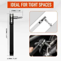 Itopfox Ratchet Screwdriver Set, EDC Gear Tool Pocket Ratcheting Screwdriver, Stocking Stuffers for Men, 90 Degree Right Angle Mini Ratchet Set