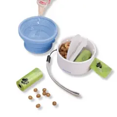 Sweet Paws Travel Hero 3-in-1 Portable Pet Food Container