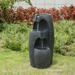 Teamson Home 28" 3-Tier Cascading Urn Fountain
