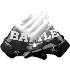Battle Sports Adult Gradient Doom 1.0 Football Gloves - Black/White