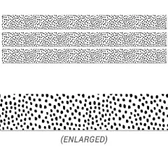 Creative Teaching Press Straight Border 3" x 144' Black Messy Dots on White (CTP10451-3)