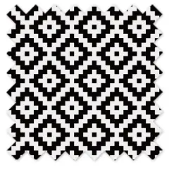 Bacati - Love Black/white Diamond Crib/Toddler Bed Skirt