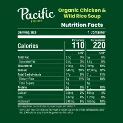Pacific Foods Organic Gluten Free Chicken & Wild Rice Soup - 16.3oz