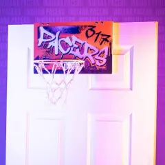 NBA Indiana Pacers Over The Door Mini Basketball Hoop