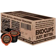 EkoCups Organic Light Coffee Pods