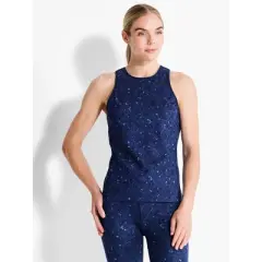 NIC + ZOE Spotted Blues Flexfit High Neck Tank