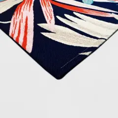 5' x 7' Jungle Tropical Outdoor Rug Navy/Coral - Threshold&trade;
