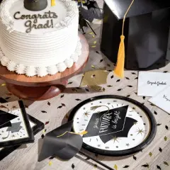 Creative Converting 9" Glowing Graduate Paper Plates 24ct