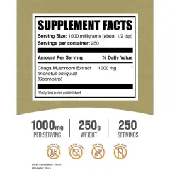 BulkSupplements Chaga Mushroom Extract Powder