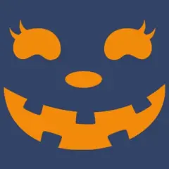 Boy's CHIN UP Halloween Jack o' Lantern Face Pull Over Hoodie