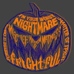 Boy's The Nightmare Before Christmas Pumpkin King Script T-Shirt
