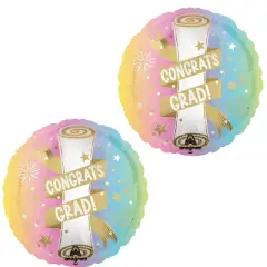 LoonBalloon Graduation Pastel Party Balloon (2 pcs) Set with 4 latex