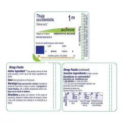 Thuja Occidentalis 1M by Boiron Homeopathic Single Medicine For First Aid  -  80 Pellet