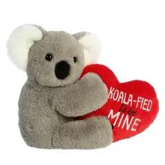 Aurora Val Sayings 7.5" Koalified To Be Mine Grey Stuffed Animal