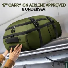 New York Xpress TA-069 Underseat Carry on Luggage Airplane Approved,Water Repellent, 17"