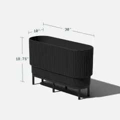 Veradek Demi Series Raised Demi Long Planter with Stand