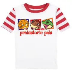 The Land Before Time Littlefoot, Spike, Cera "Prehistoric Pals" Youth Short Sleeve Pajama Set