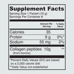 Vital Proteins Unflavored Collagen Peptides Protein Powder Stick Packs - 8ct