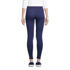 Lands' End Women's Tall High Rise Serious Sweats Fleece Lined Pocket Leggings