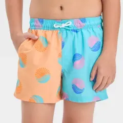 Boys' Wave Colorblock Swim Shorts - art class&trade; Blue