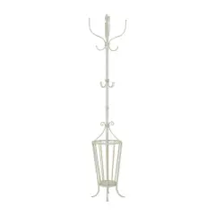 Farmhouse Metal Coat Rack White - Olivia & May