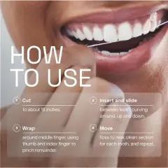 REACH Waxed Dental Floss, Mint, Plaque Remover for Teeth, for Adults & Kids (Pack of 2)