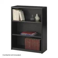 Steel ValueMate 3 Shelf Economy Steel Bookcase in Black - Safco