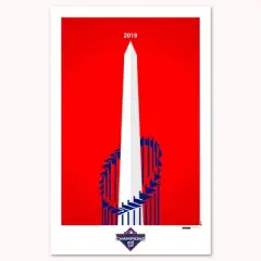 MLB Washington Nationals 2019 World Series Trophy Art Poster