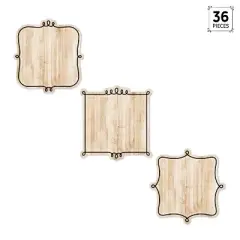 Creative Teaching Press&reg; Core Decor Loop-de-Loop on Wood 6" Designer Cut-Outs, Pack of 36
