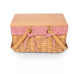 Picnic Time Piccola Picnic Basket Red and White Gingham