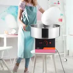 VEVOR Electric Cotton Candy Machine, 1000W Candy Floss Maker, Commercial Cotton Candy Machine with Stainless Steel Bowl, and Sugar Scoop