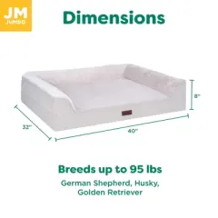 FurHaven Plush & Embossed Velvet Dreamer Orthopedic Sofa Pet Bed for Dogs and Cats