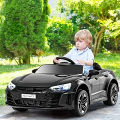 Costway Kids Ride On Car 12V Battery Powered Licensed Audi RS E-tron GT Car Toy w/ Remote Control