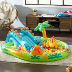 Intex 57166EP Little Dino Dinosaur Themed Inflatable Backyard Pool Play Center