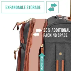 Steve Madden 4Pc Luggage Set (Tote/20/24/28)