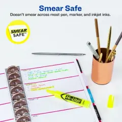 Avery Hi-Liter Value Pack Desk-Style Highlighters, Smear Safe Ink, 200 Fluorescent Yellow Highlighters (24130)