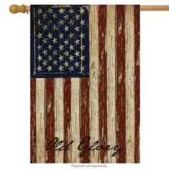 Briarwood Lane Old Glory Patriotic House Flag Vintage American Flag 28" x 40"