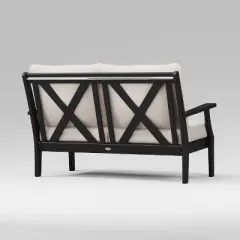 POLYWOOD Braxton Deep Seating Outdoor Patio Loveseat